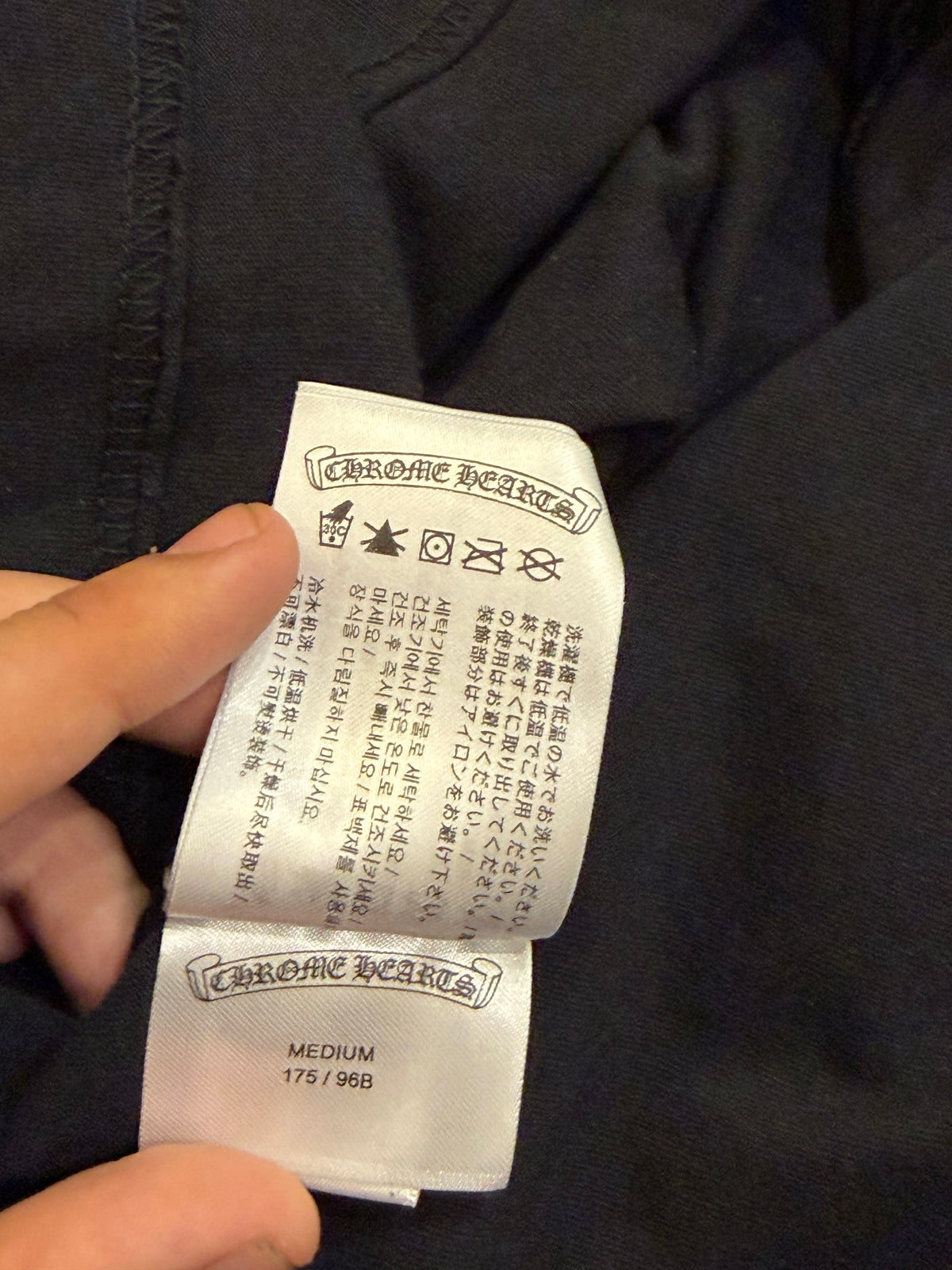Chrome Hearts Multicolor Cross LS - Black