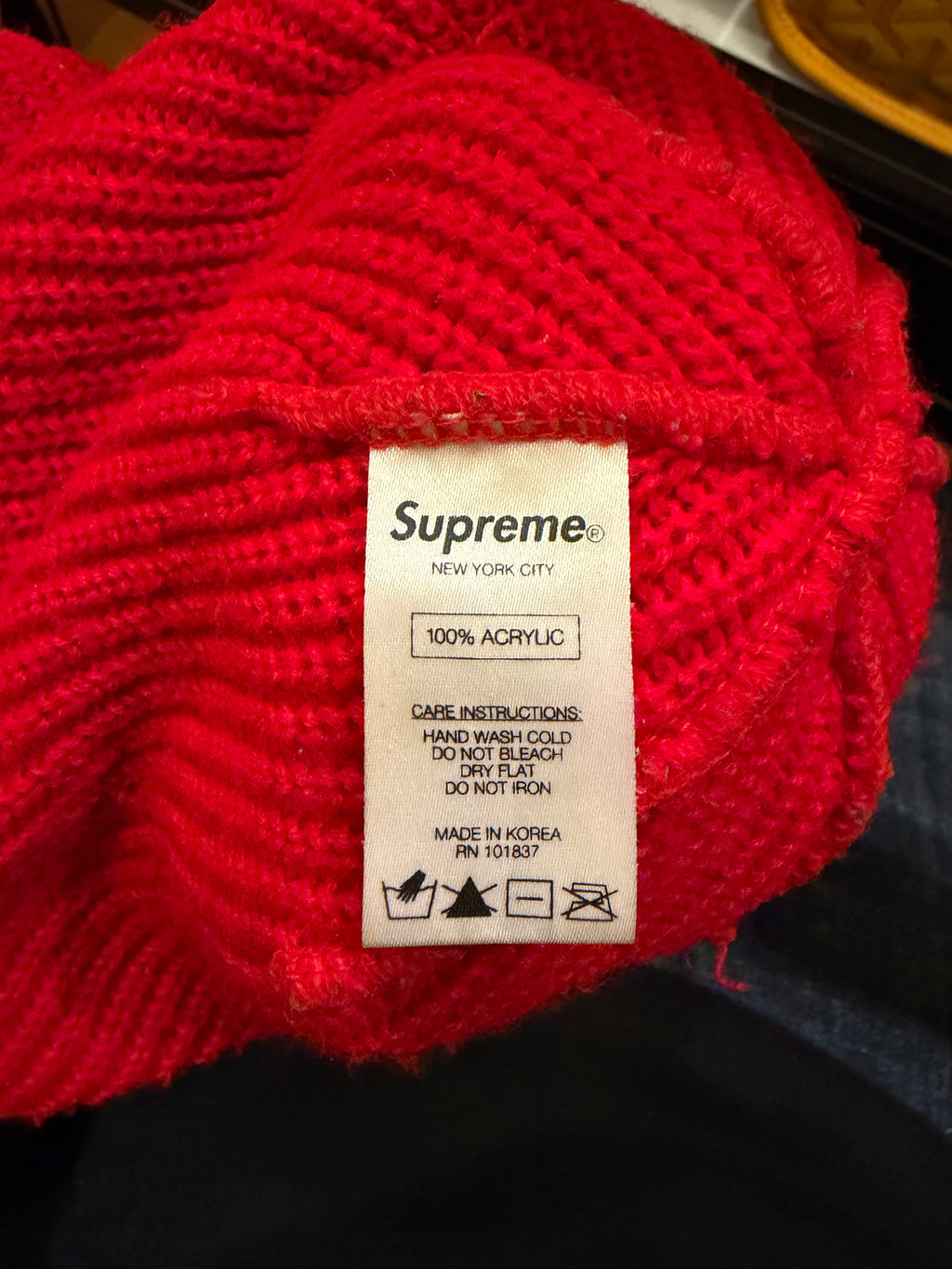 Supreme Metallic Rib Beanie