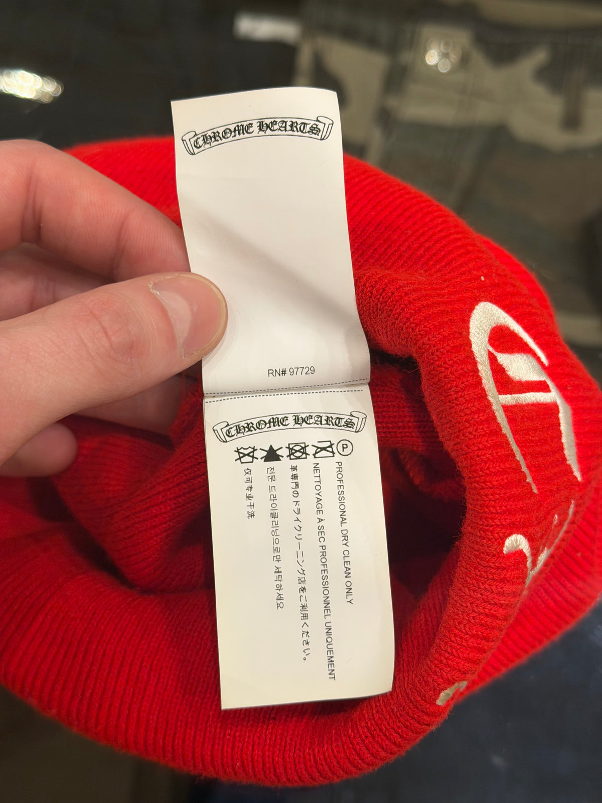 Chrome Hearts CH Beanie - Red