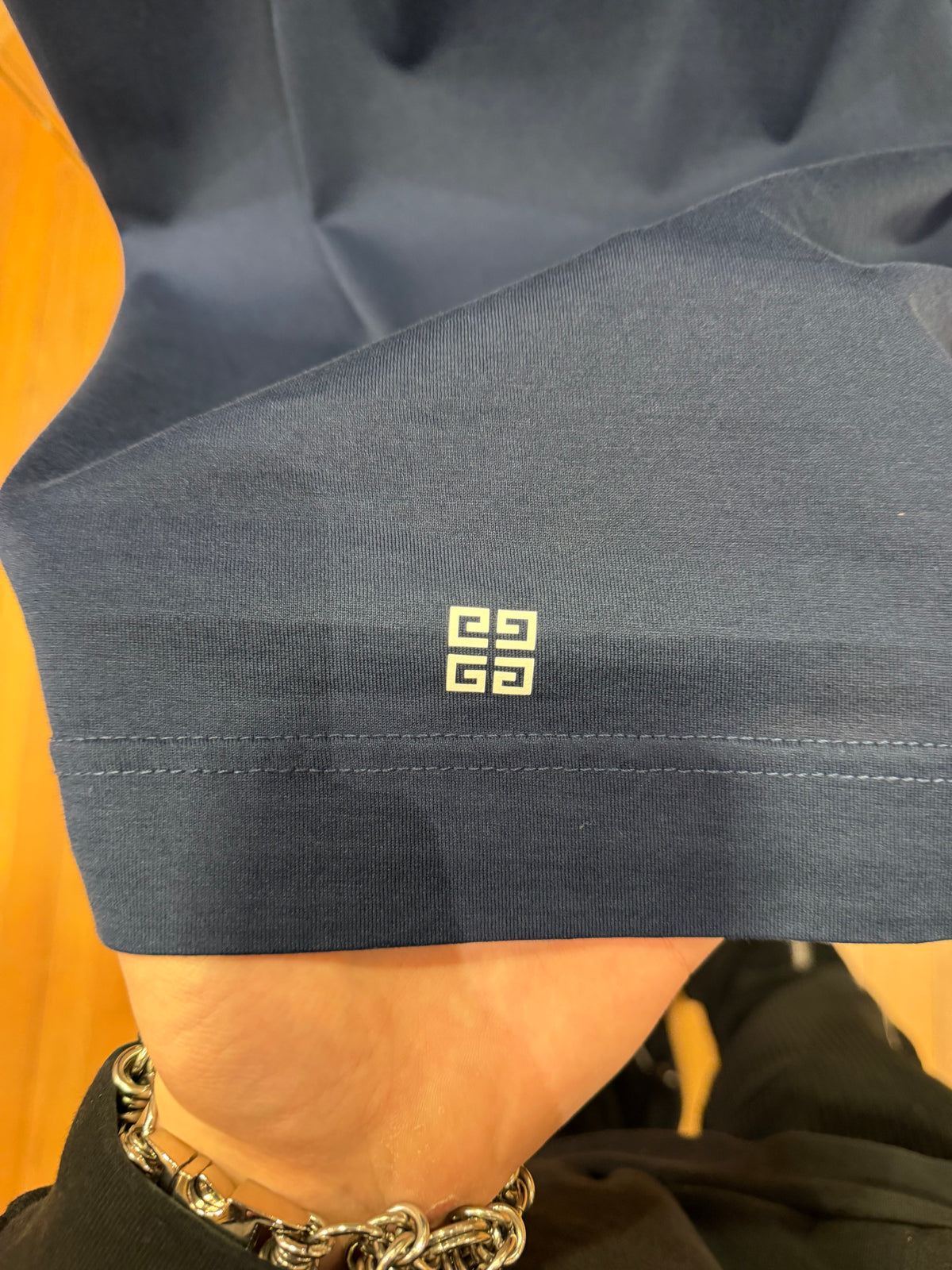 Givenchy Paris Logo Tee - Navy
