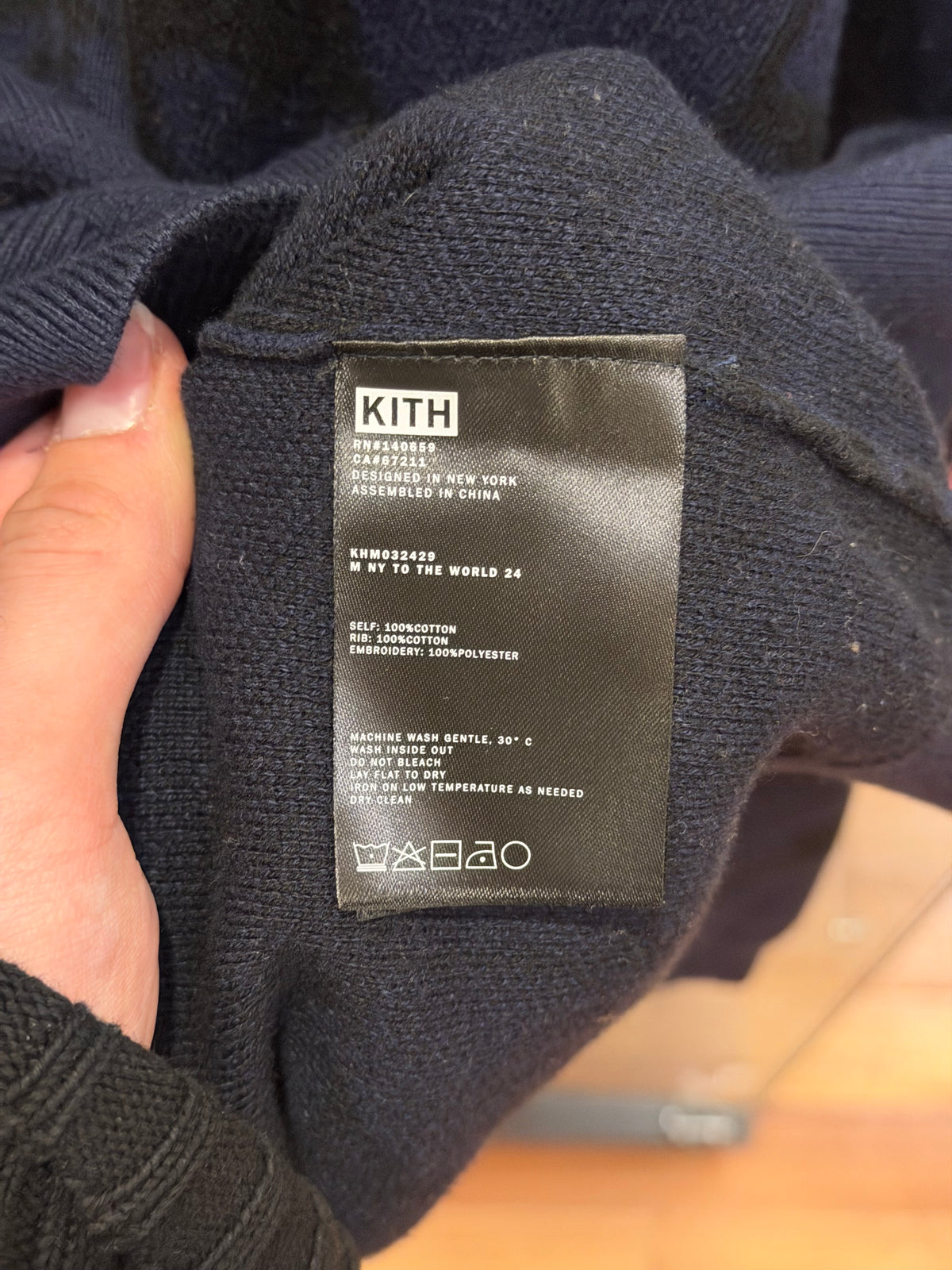 Kith FW24 Liberty Lewis Sweater - Nocturnal