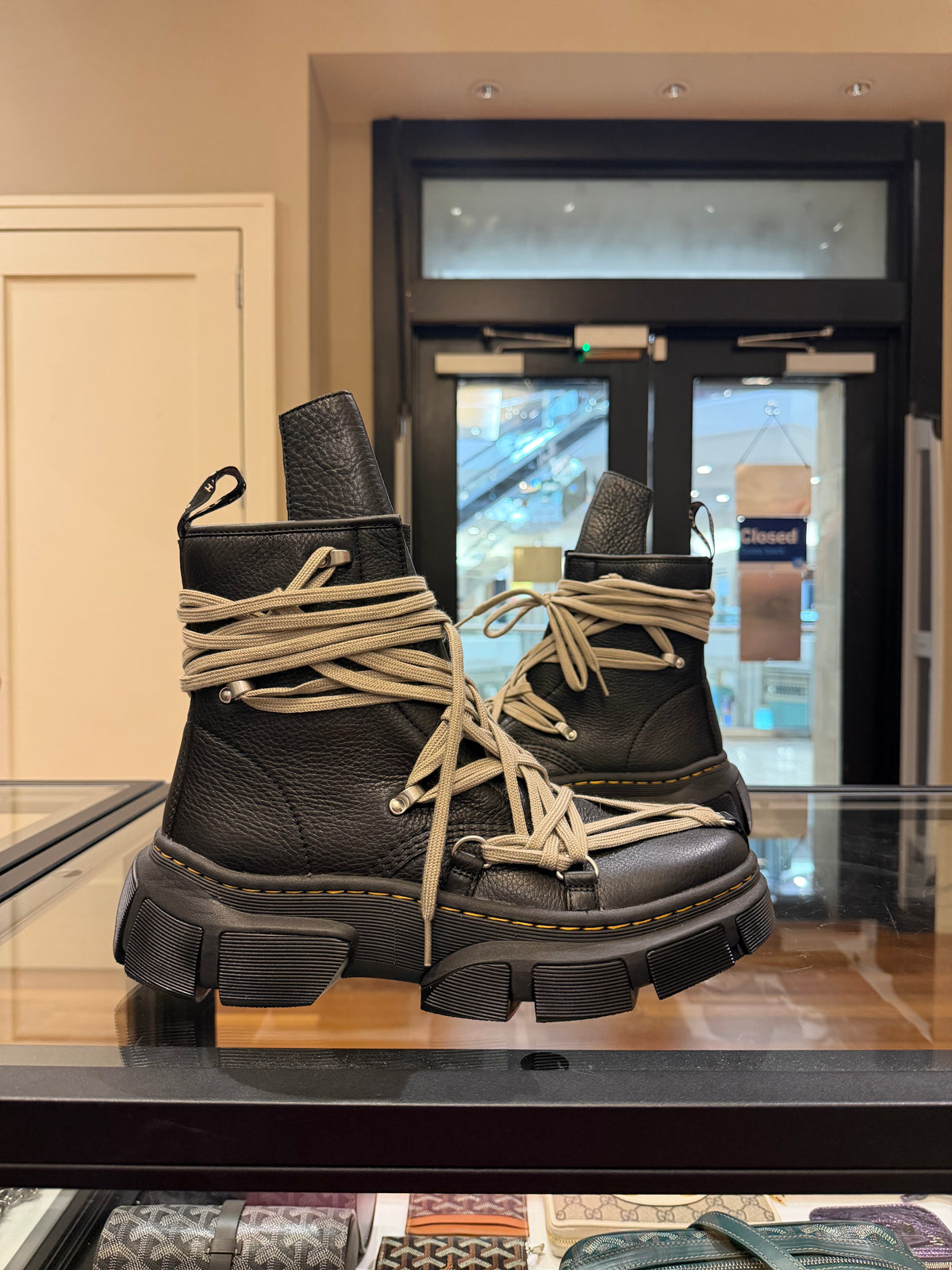 Rick Owen’s x Doc Marten’s 1460 DMXL Megalace Boots