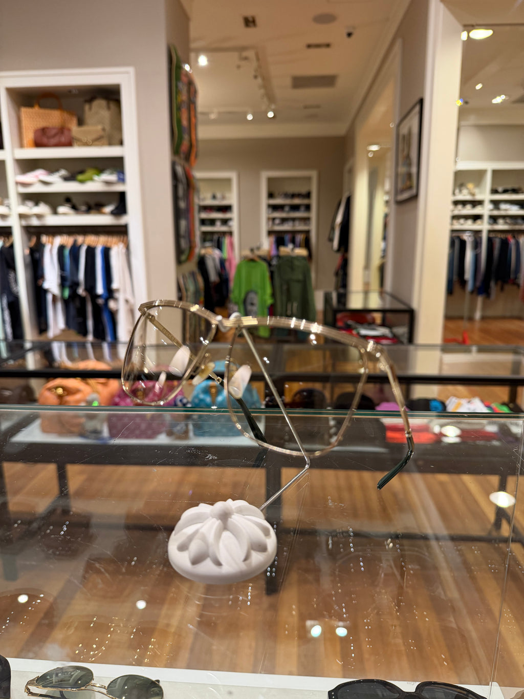 Gucci Gold Thin Frame Glasses