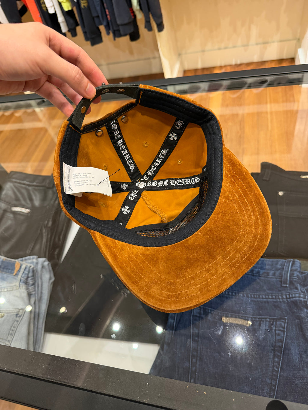 Chrome Hearts Suede Vine Dagger Hat - Camel