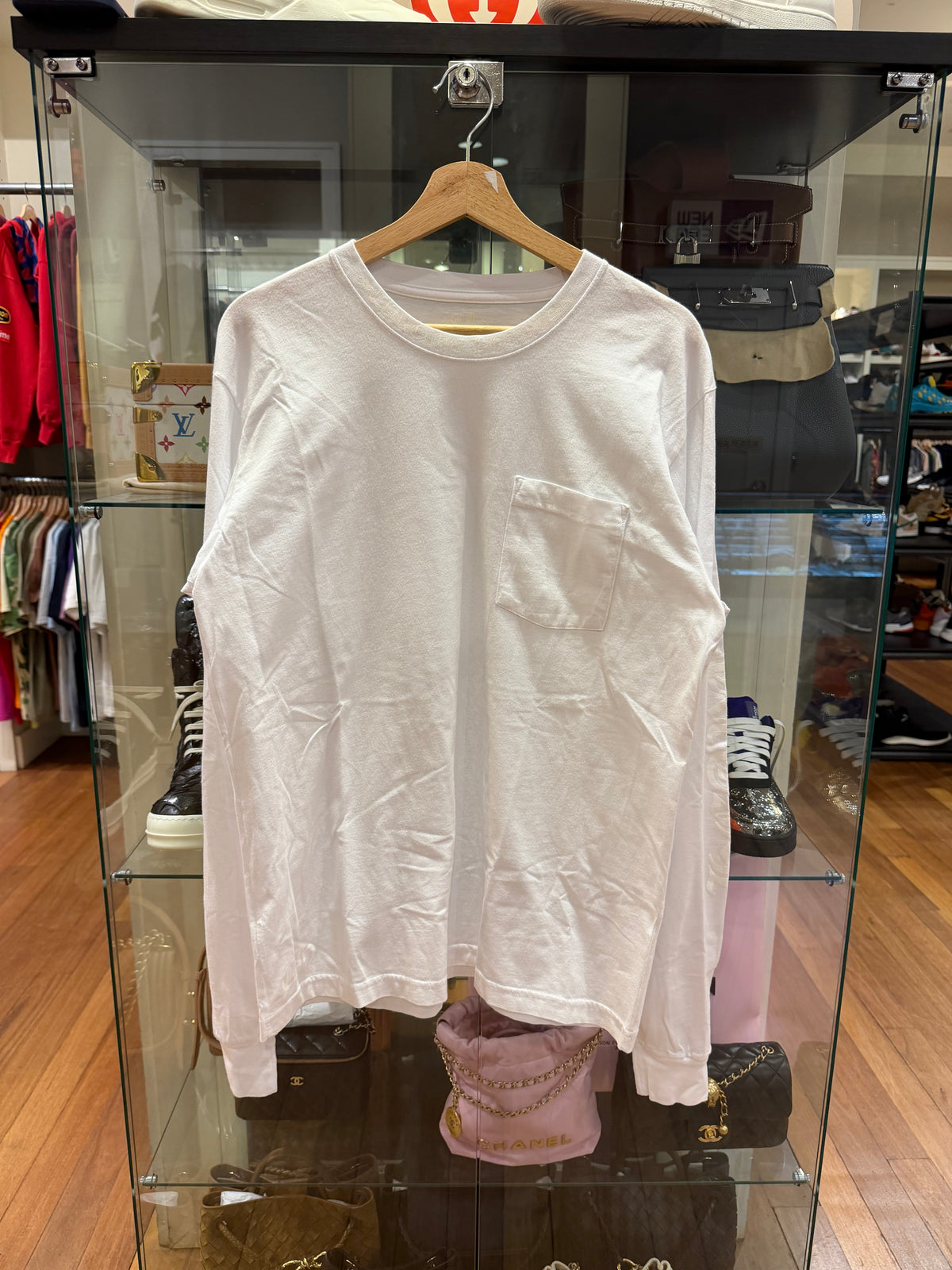 Chrome Hearts Neck Logo LS - White