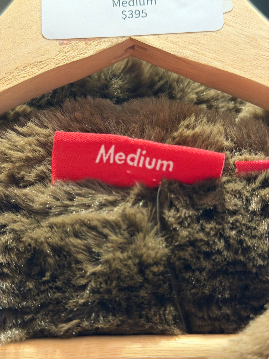 Supreme FW22 Faux Fur Lined Zip Up Jacket - Cream/Natural