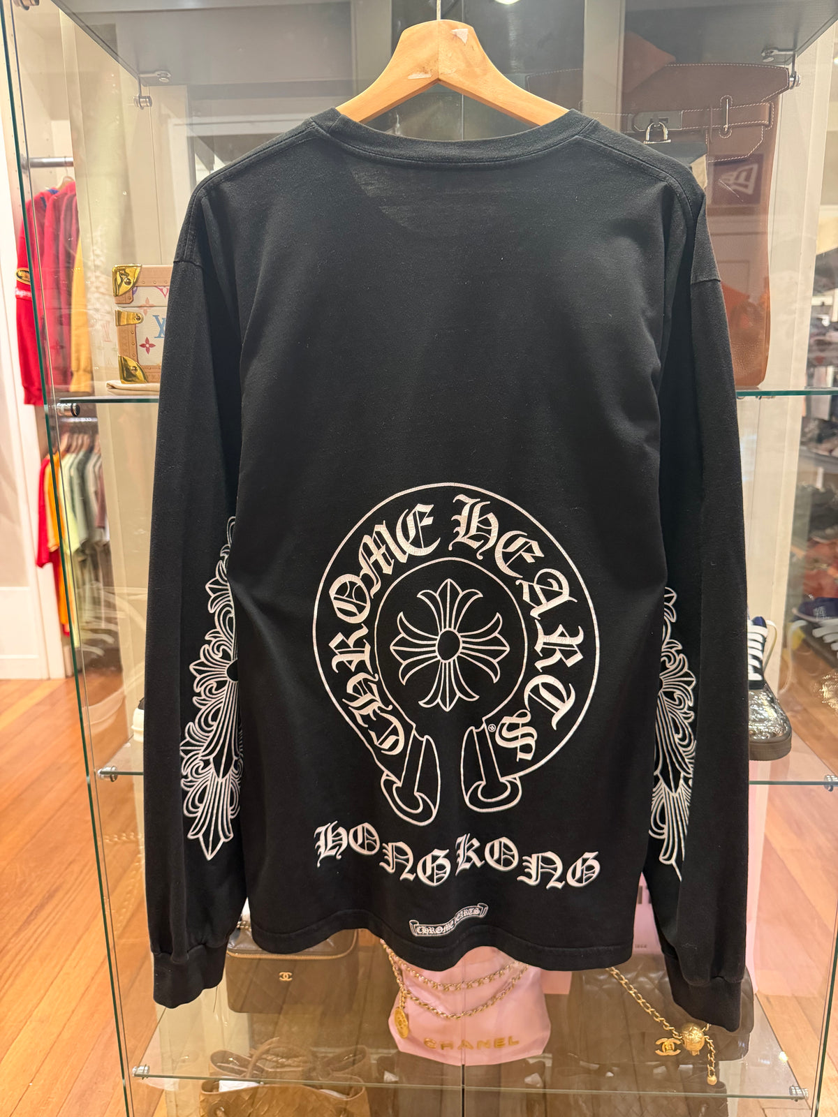 Chrome Hearts Hong Kong Horseshoe LS Shirt - Black