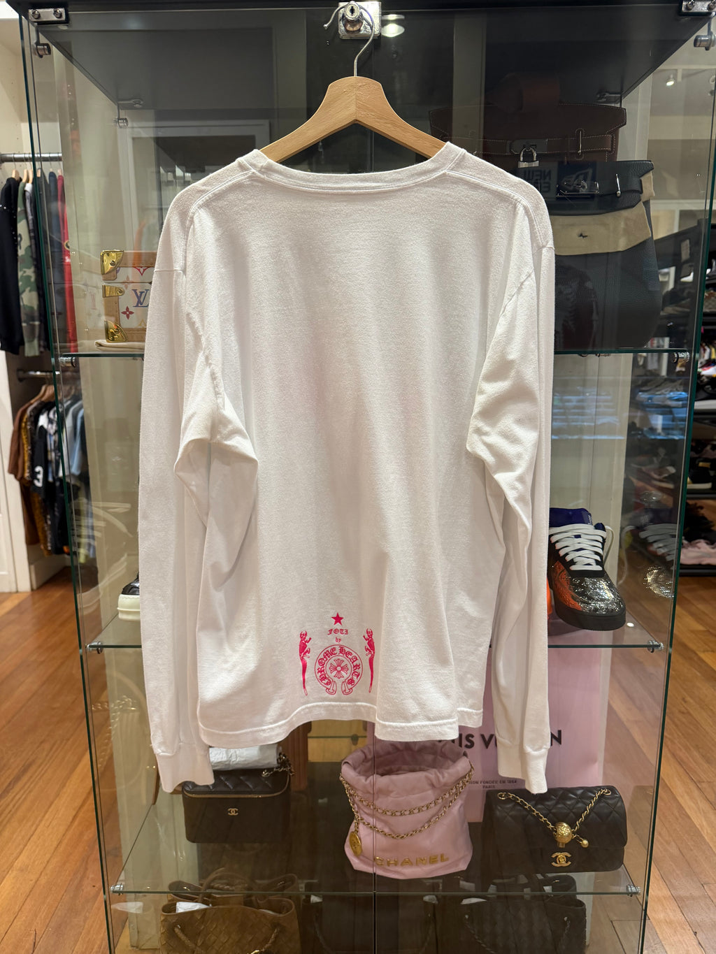 Chrome Hearts Foti Long
Sleeve - White/Pink