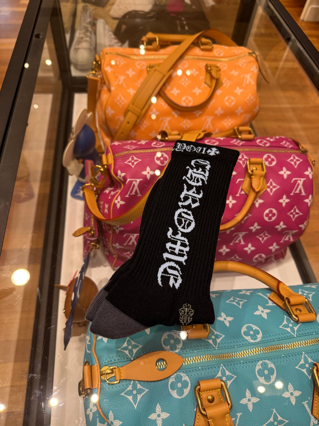 Chrome Hearts Socks - Black/Blue (L)