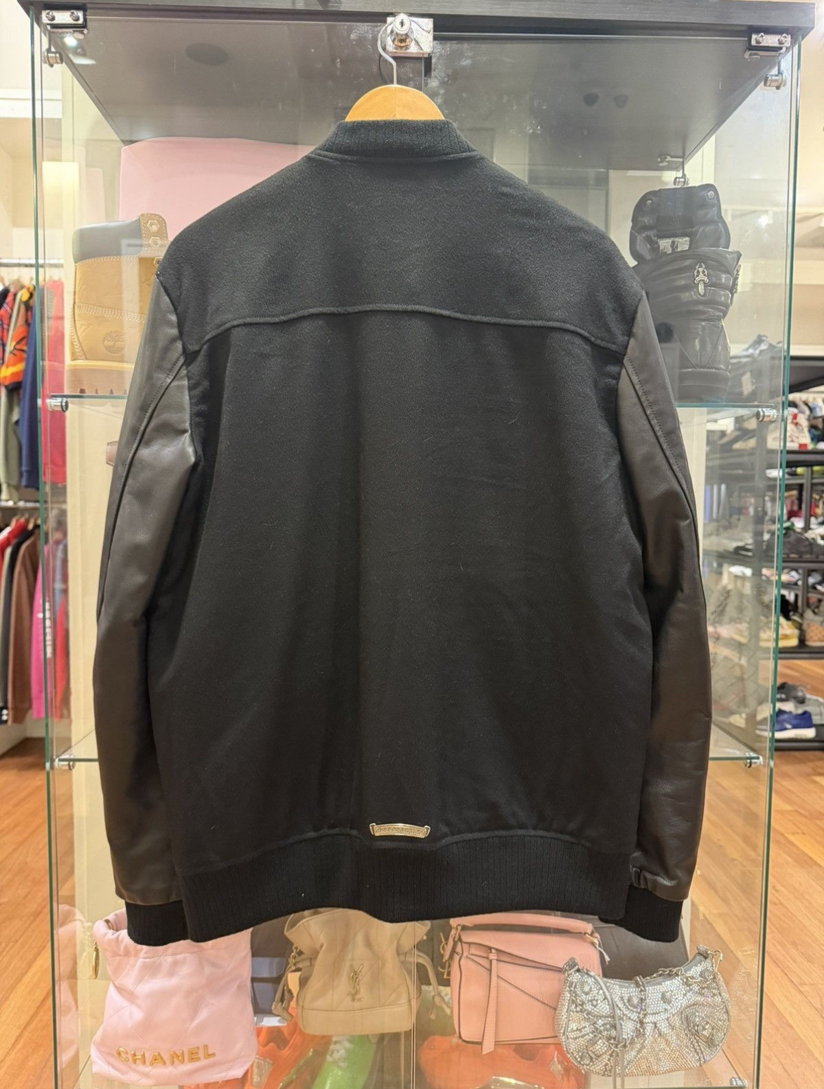 Chrome Hearts Varsity Jacket Cashmere Cross Patch