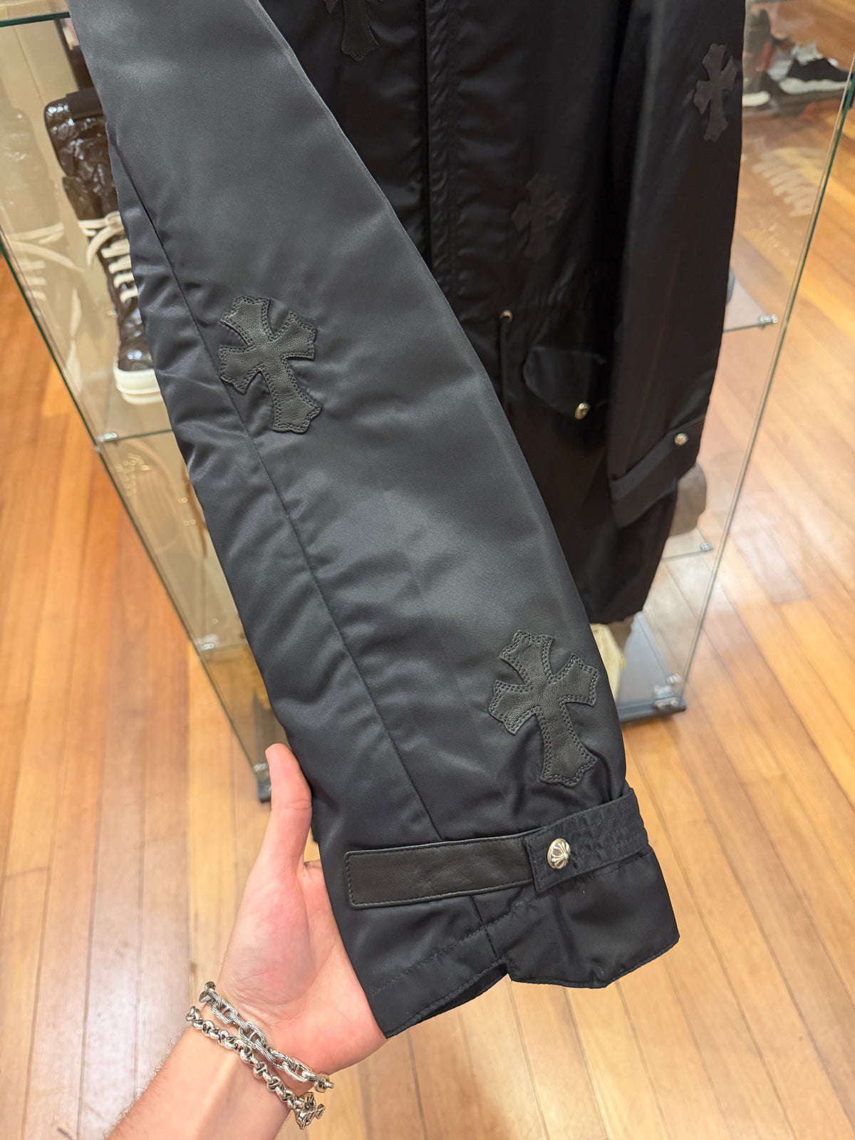 Chrome Hearts Cross Patch Parka - Black