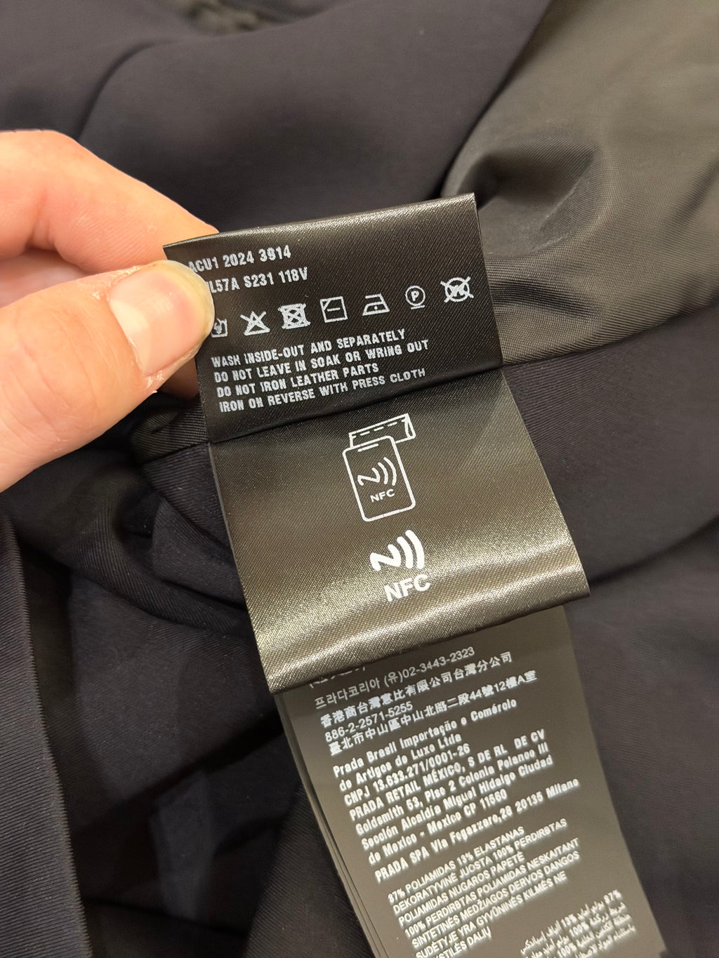 Prada Sweatshirt With Re-Nylon Details