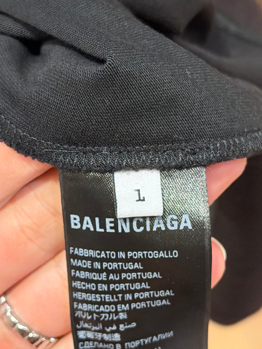Balenciaga Metal BB Stencil Tee - Black
