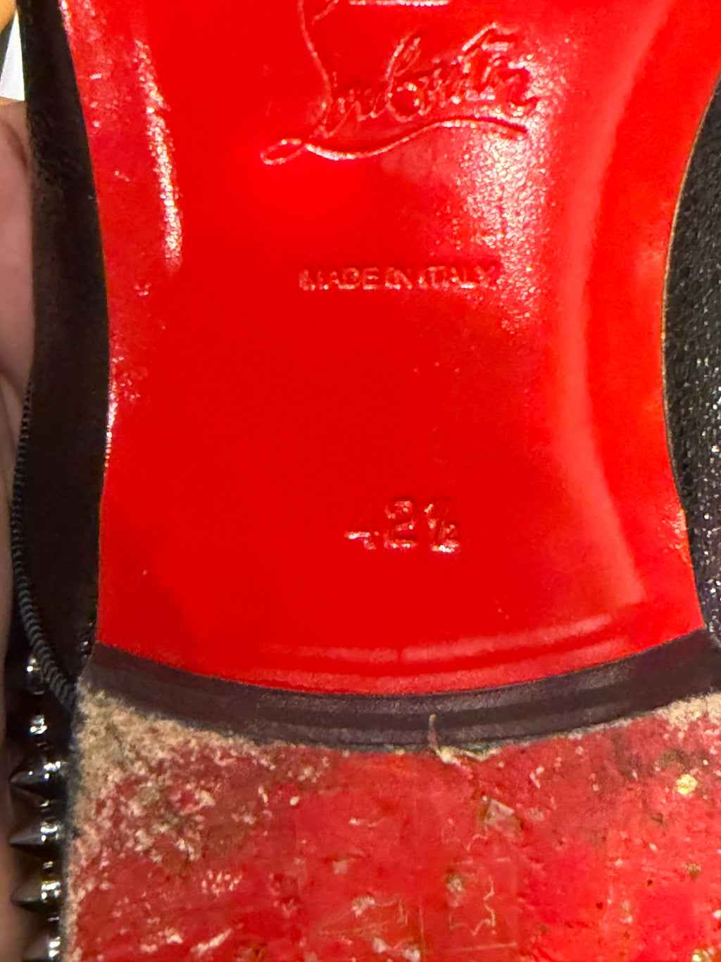 Christian Louboutin Tassilo
Spike Studded Leather
-oafers
