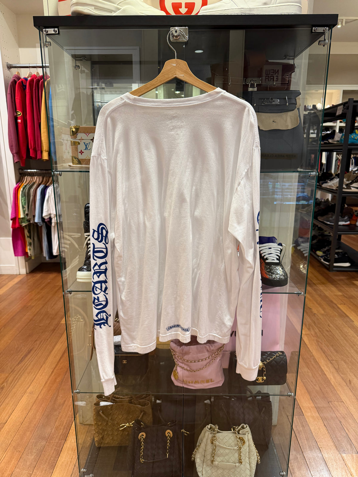 Chrome Hearts Neck Print LS
Shirt - White/Blue
