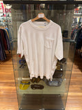 Sacai Side Button Tee-White