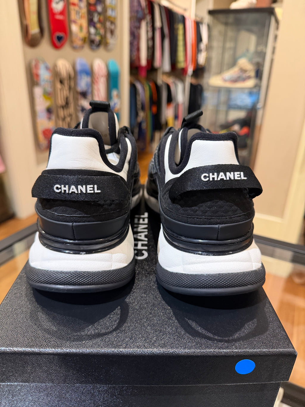 Chanel Leather Calfskin Trainers