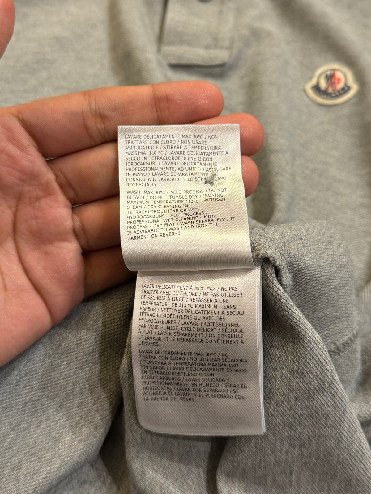 Moncler Polo Shirt - Grey