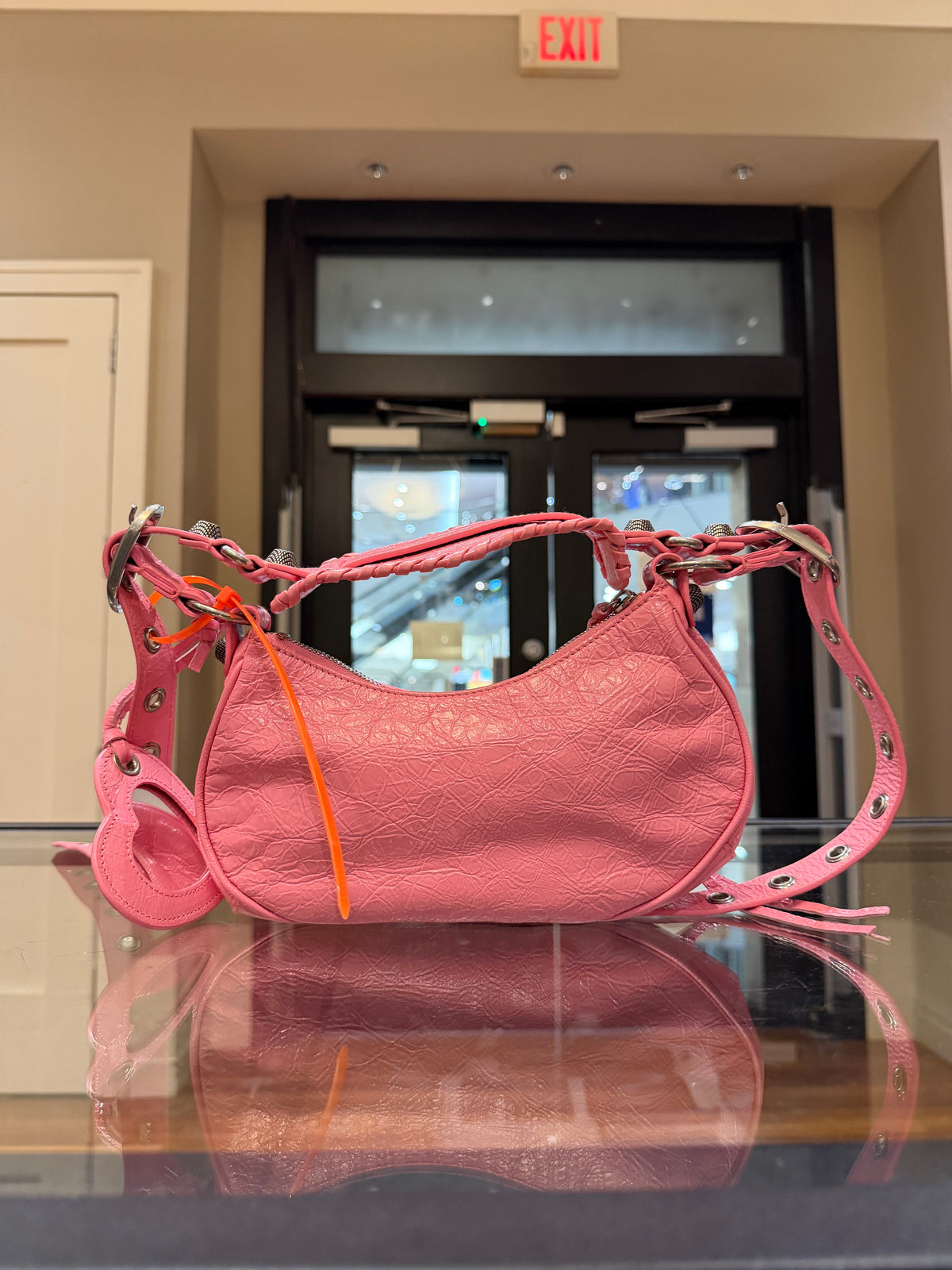 Balenciaga Le Cagole Mini Leather Bag - Pink