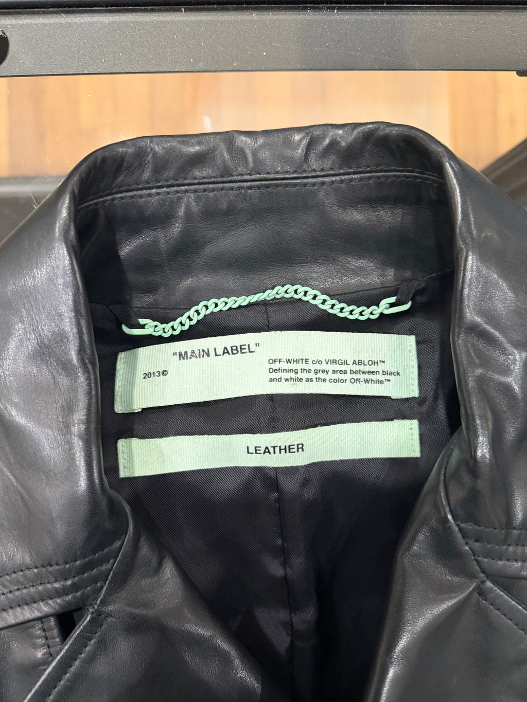 Off White Blurred Logo Trench Coat