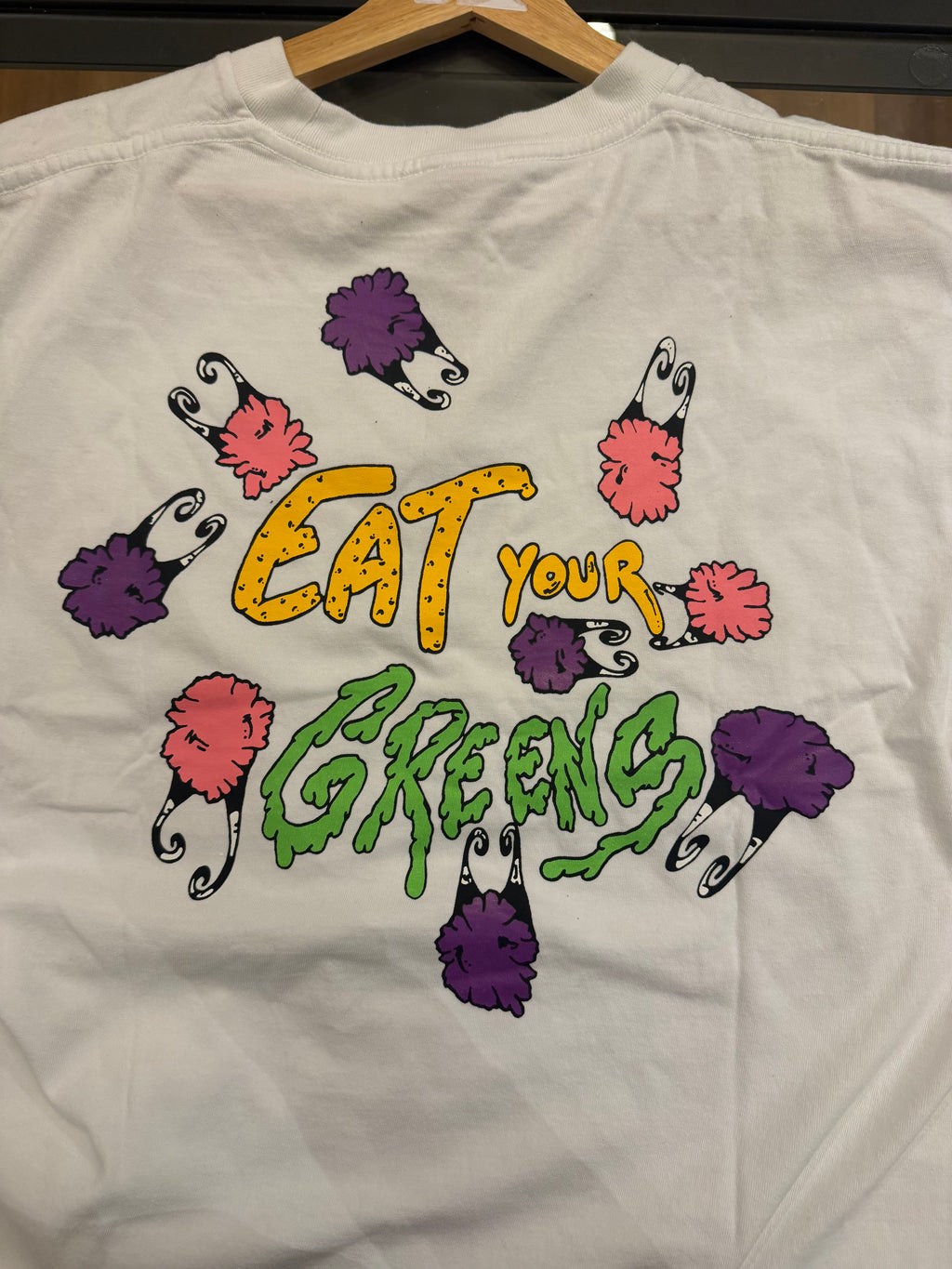 Anti Promo ‘Eat Your Greens’ Graphic Tee - White
