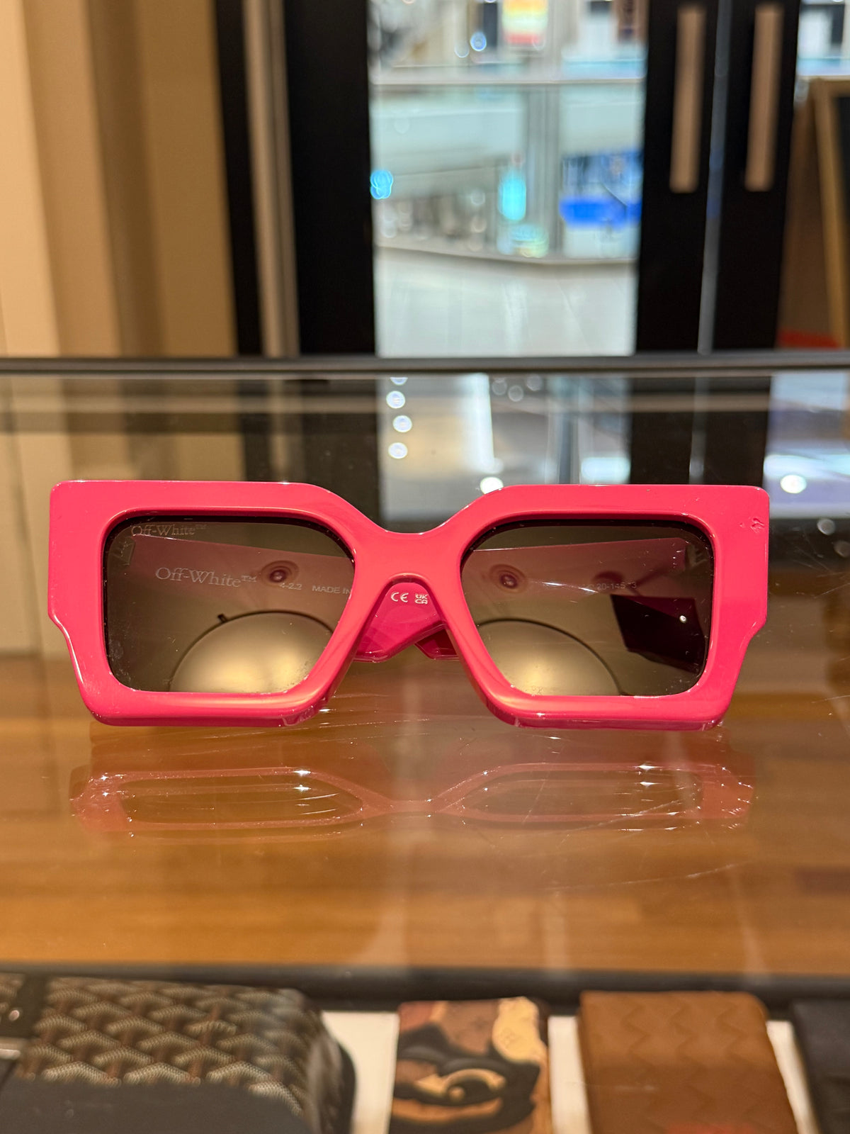 Off White Virgil Square Sunglasses - Pink
