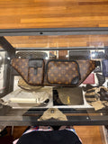 Louis Vuitton Leather Monogram Macassar Christopher Belt Bag