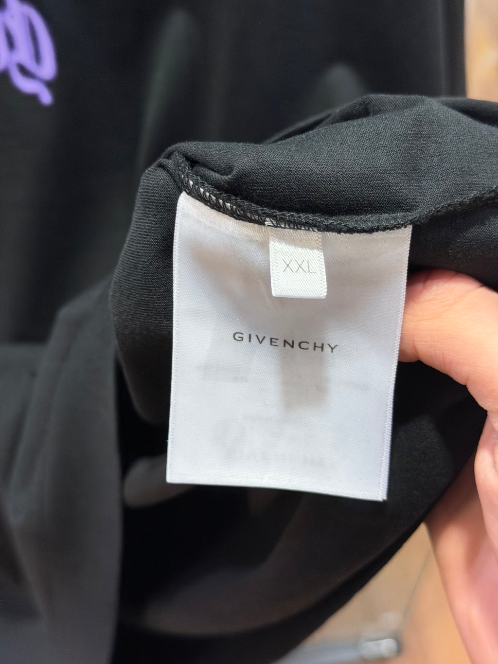 Givenchy Poster Logo Tee - Black