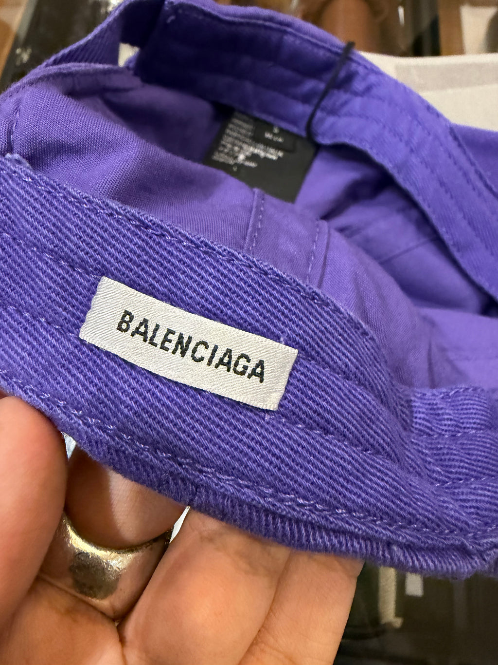 Balenciaga Unity Logo Cap - Purple