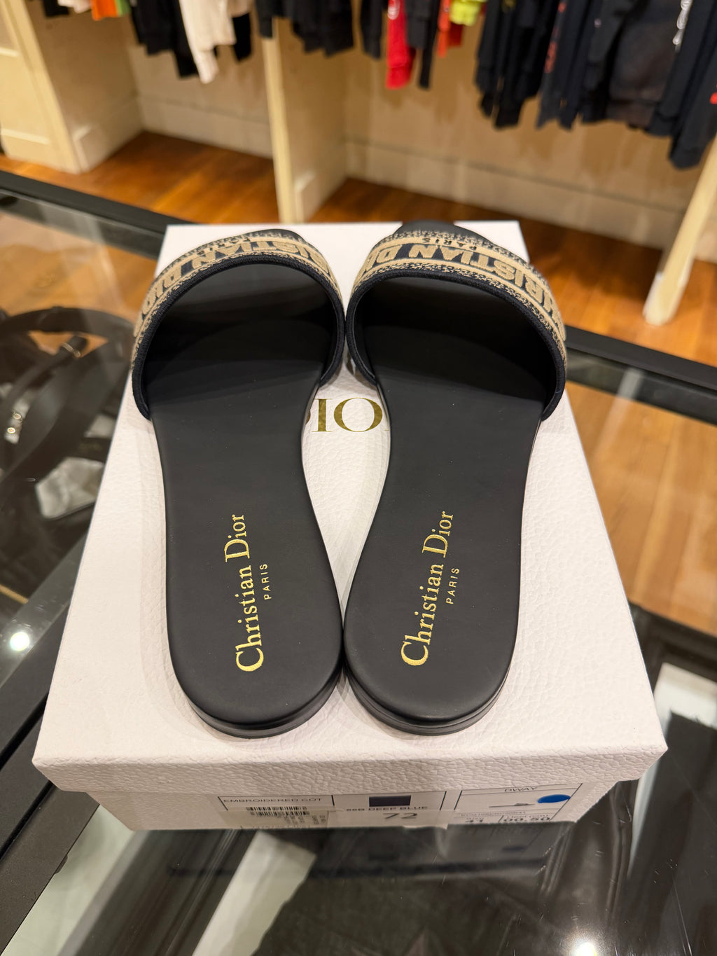 Dior Dway Slide - Deep Blue
