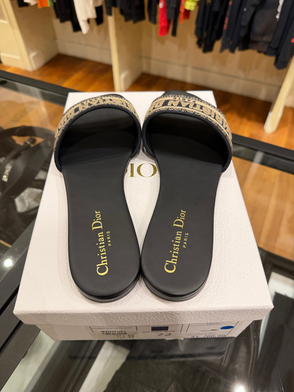 Dior Dway Slide - Deep Blue