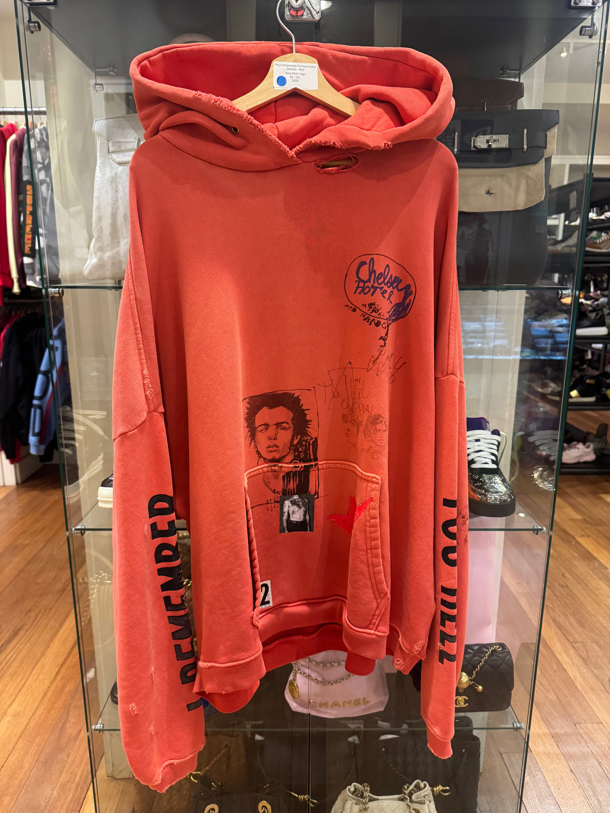 Paly Hollywood Chelsea Hotel Hoodie - Red