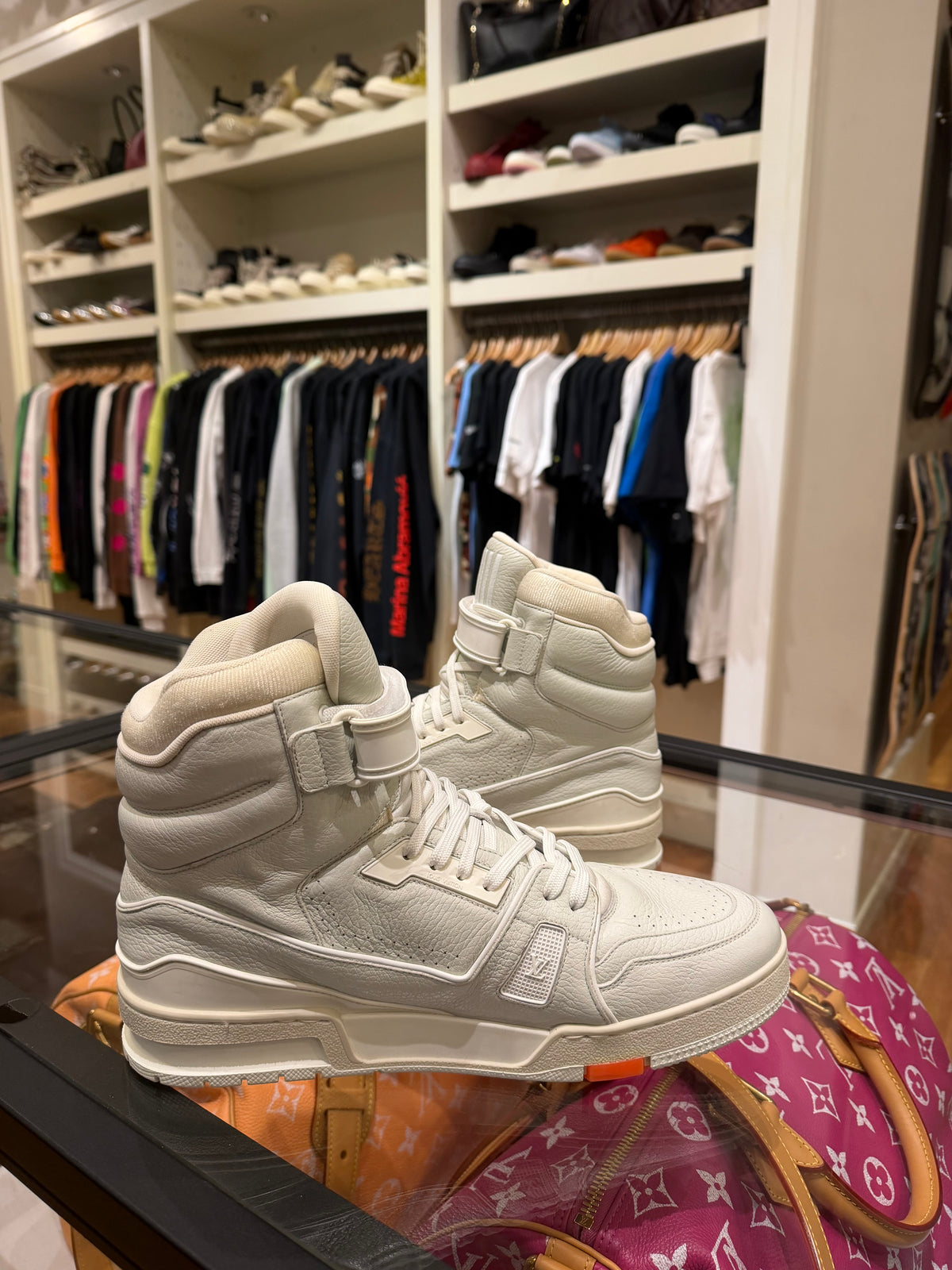 Louis Vuitton Trainer High Top - Grey/White