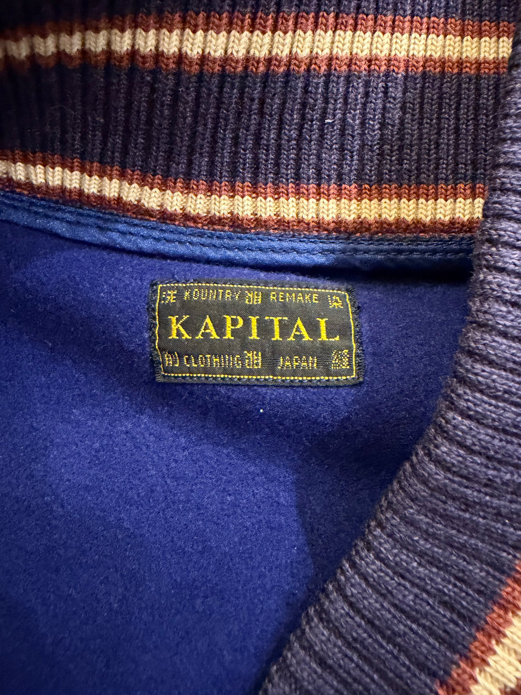 Kapital Wool I-Five Varisty
Jacket - Navy White
Pre-Owned