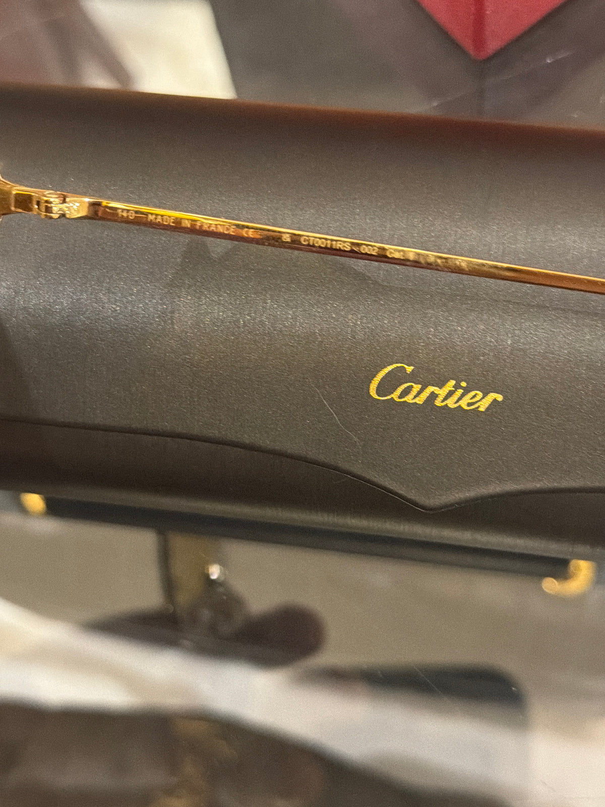 Cartier C Frames - Gold With Yellow Tinted Lenses