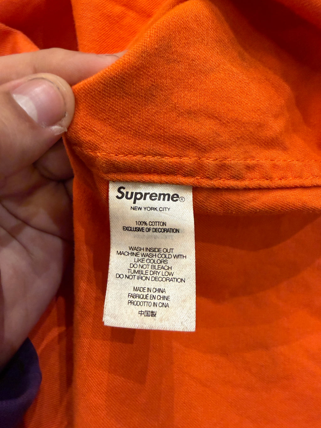 Supreme Mary Work Shirt -
Orange
