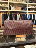 Goyard Croisiere 45 Crossbody Burgundy Duffle Bag