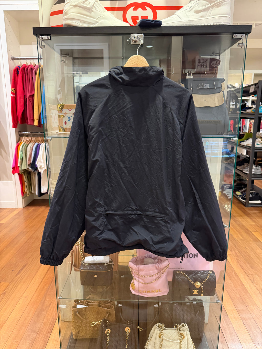 Supreme Contrast Zip Track Jacket - Black