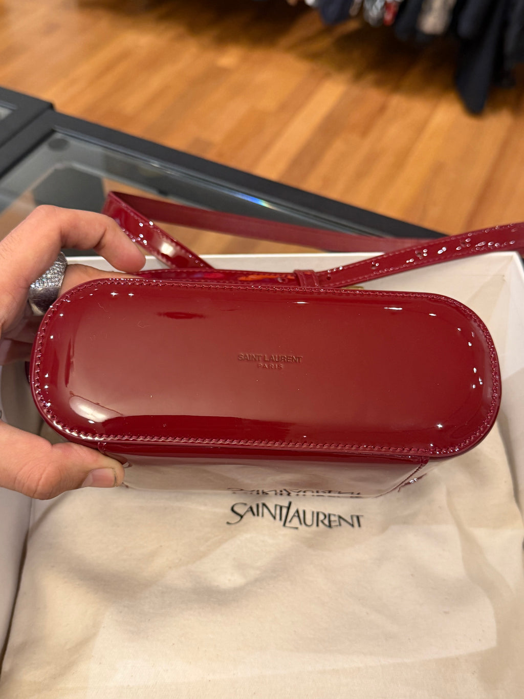 Saint Laurent Gaby Vanity Bag - Red