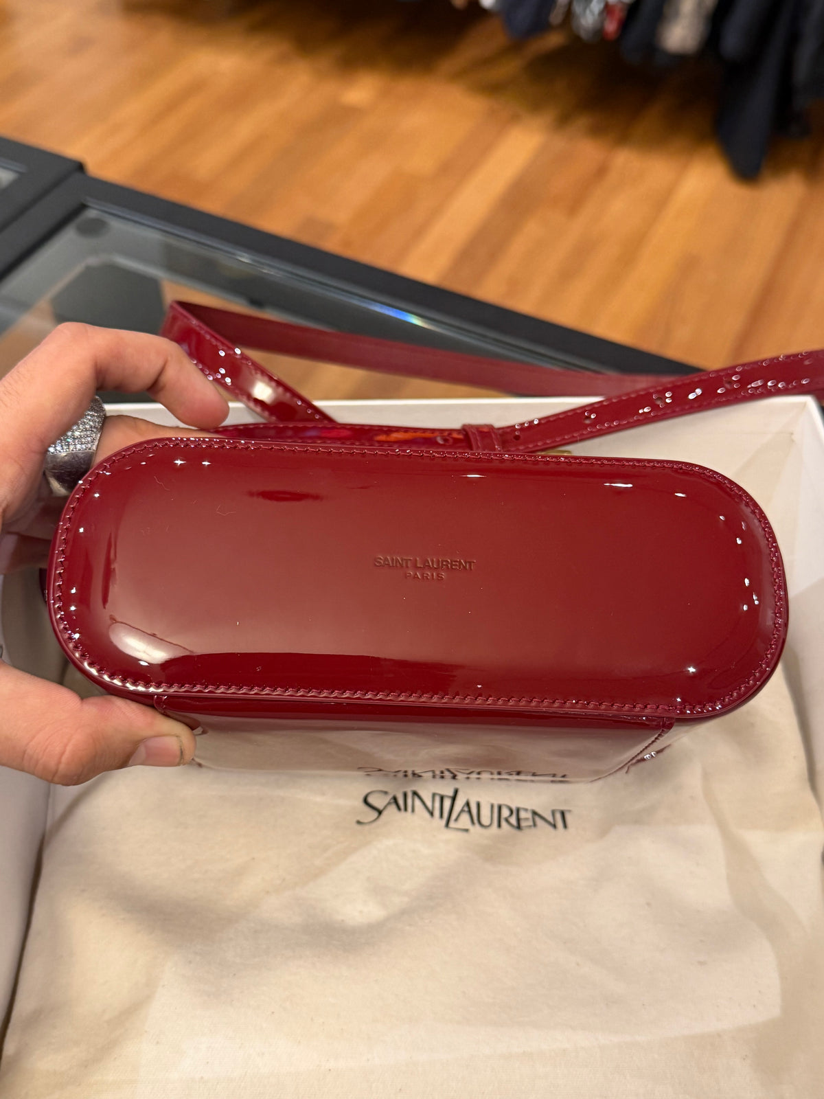 Saint Laurent Gaby Vanity Bag - Red