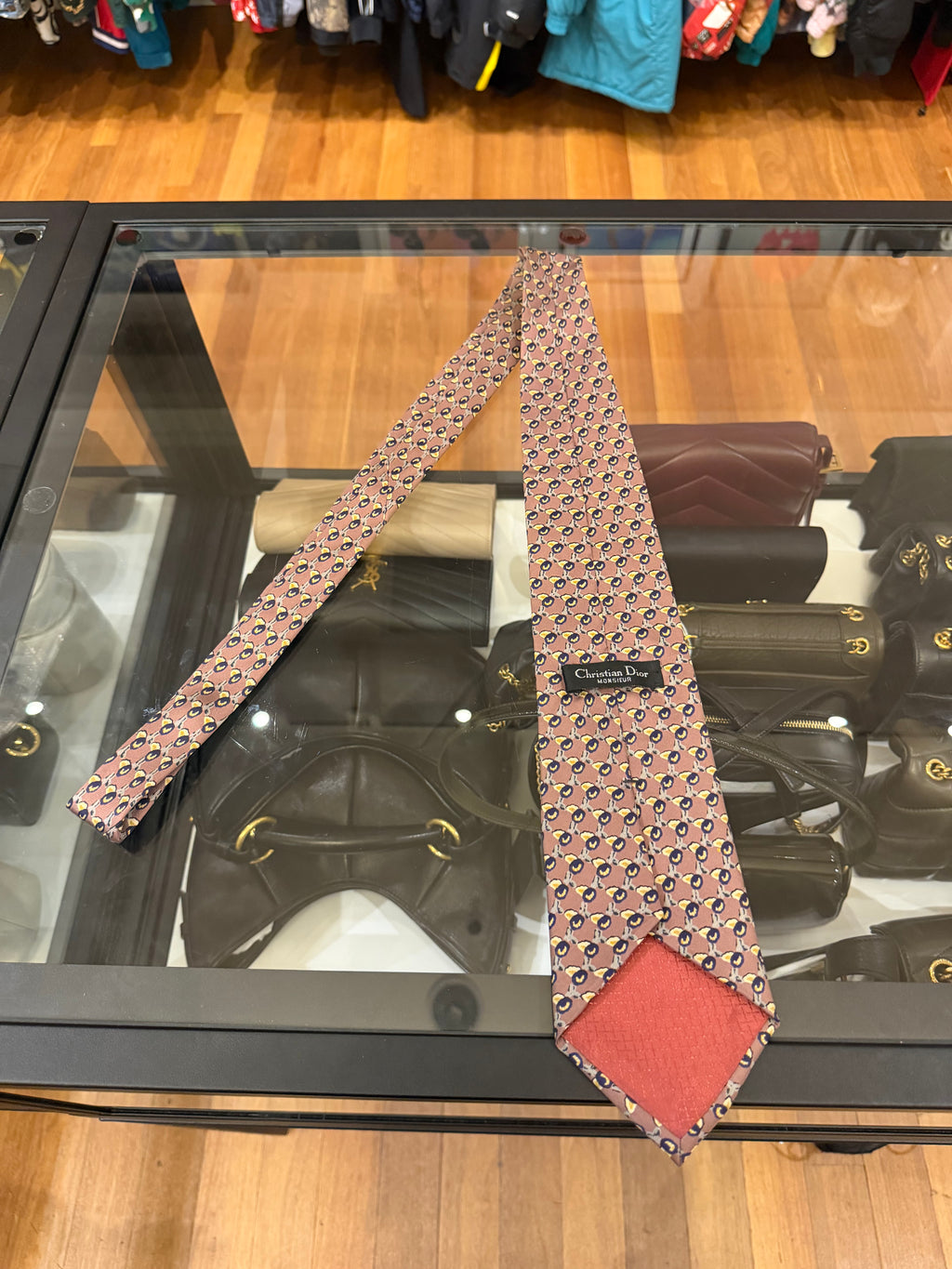 Christian Dior Tie - Leaf Pattern