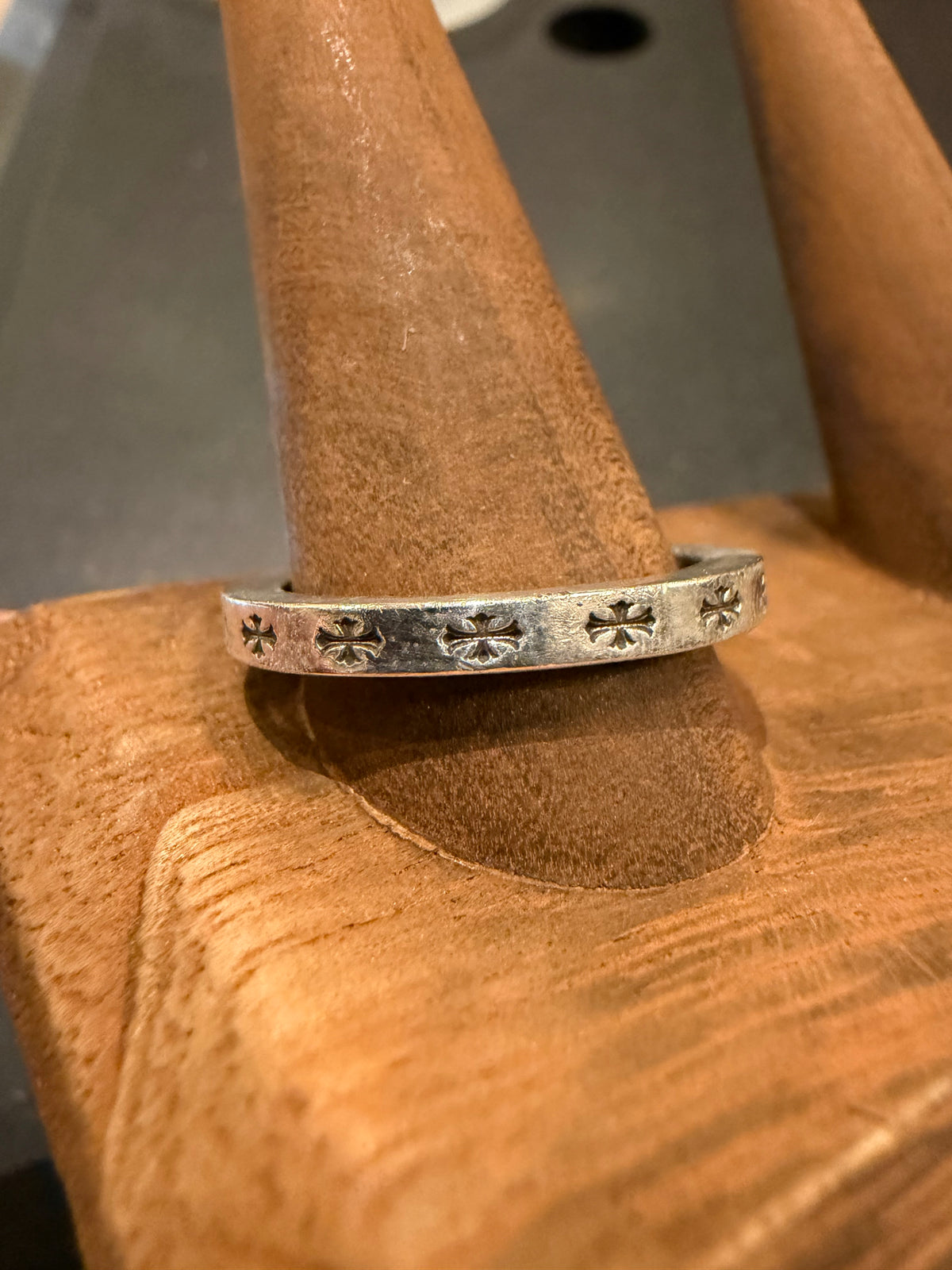 Chrome Hearts Las Vegas F You 3MM Spacer Ring Silver - Size 12