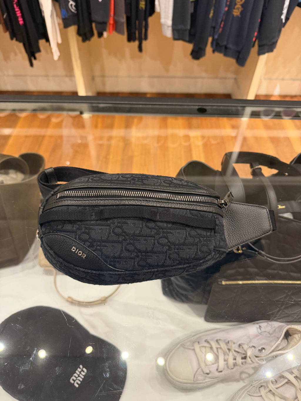 Dior Oblique Canvas Scarab Sling Bag