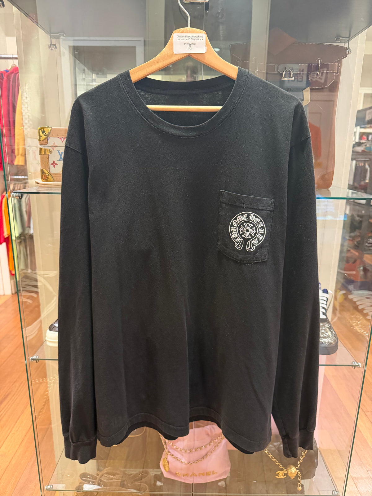 Chrome Hearts Hong Kong Horseshoe LS Shirt - Black