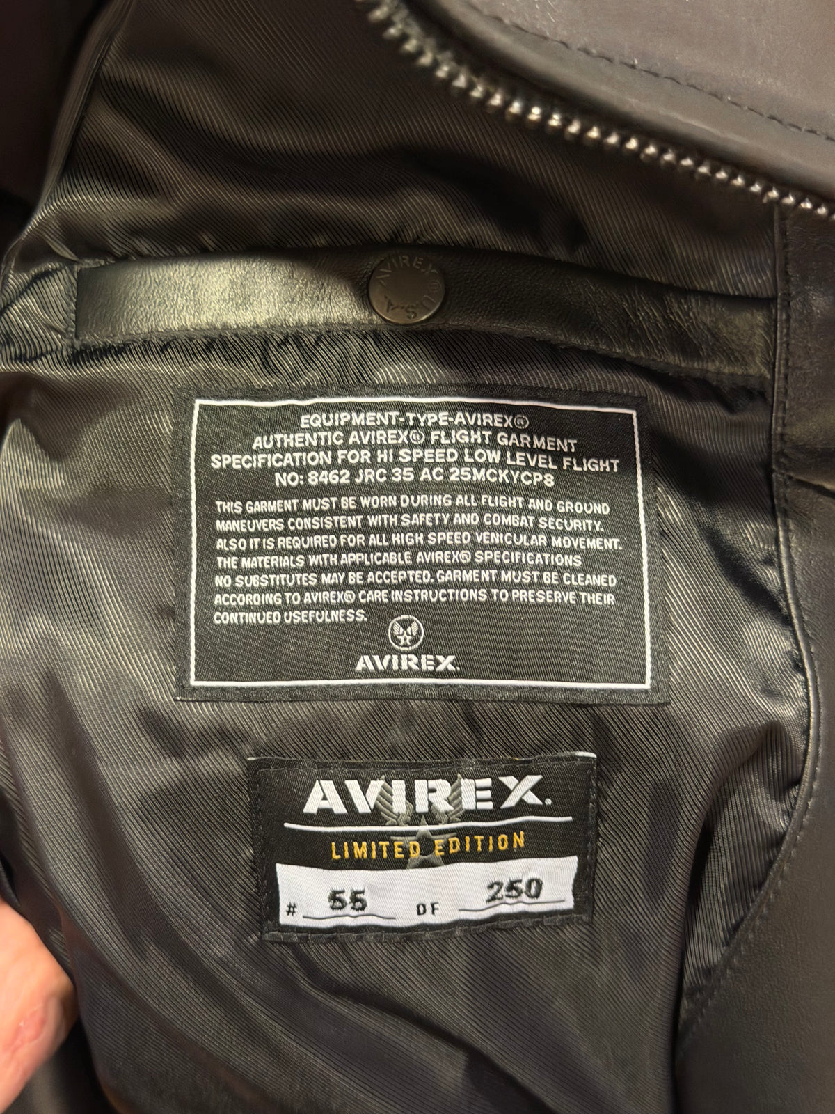 Avirex Icon Jacket - Triple Black