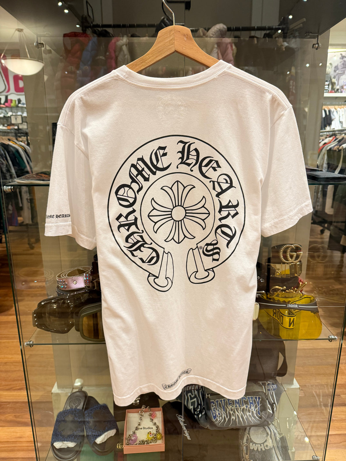 Chrome Hearts Horseshoe Logo Pocket Tee - White
