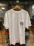 Chrome Hearts Horseshoe Floral Pocket Tee - White