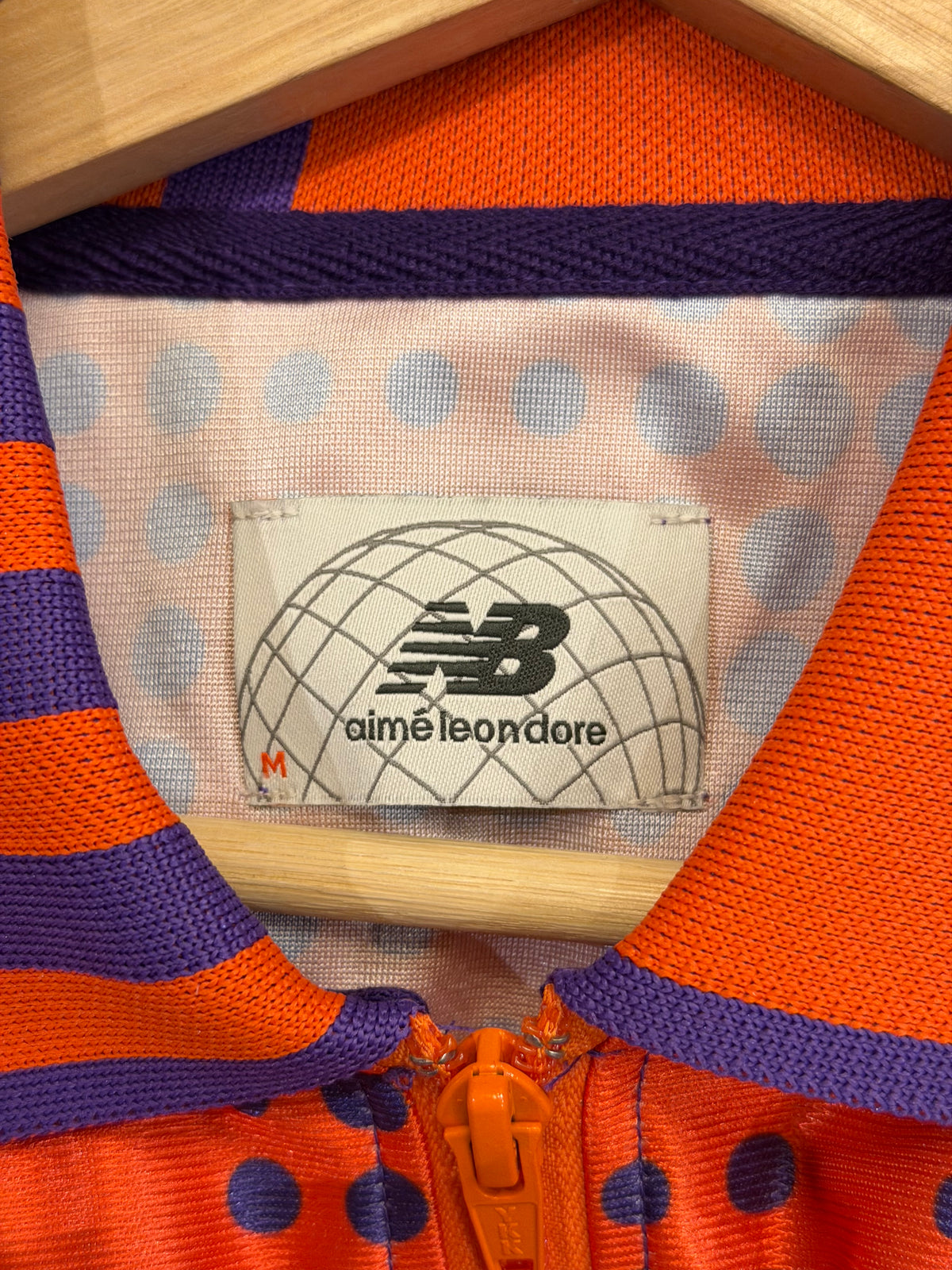 Aime Leon Dore x New Balance Sport Zip Polo - Purple/Orange