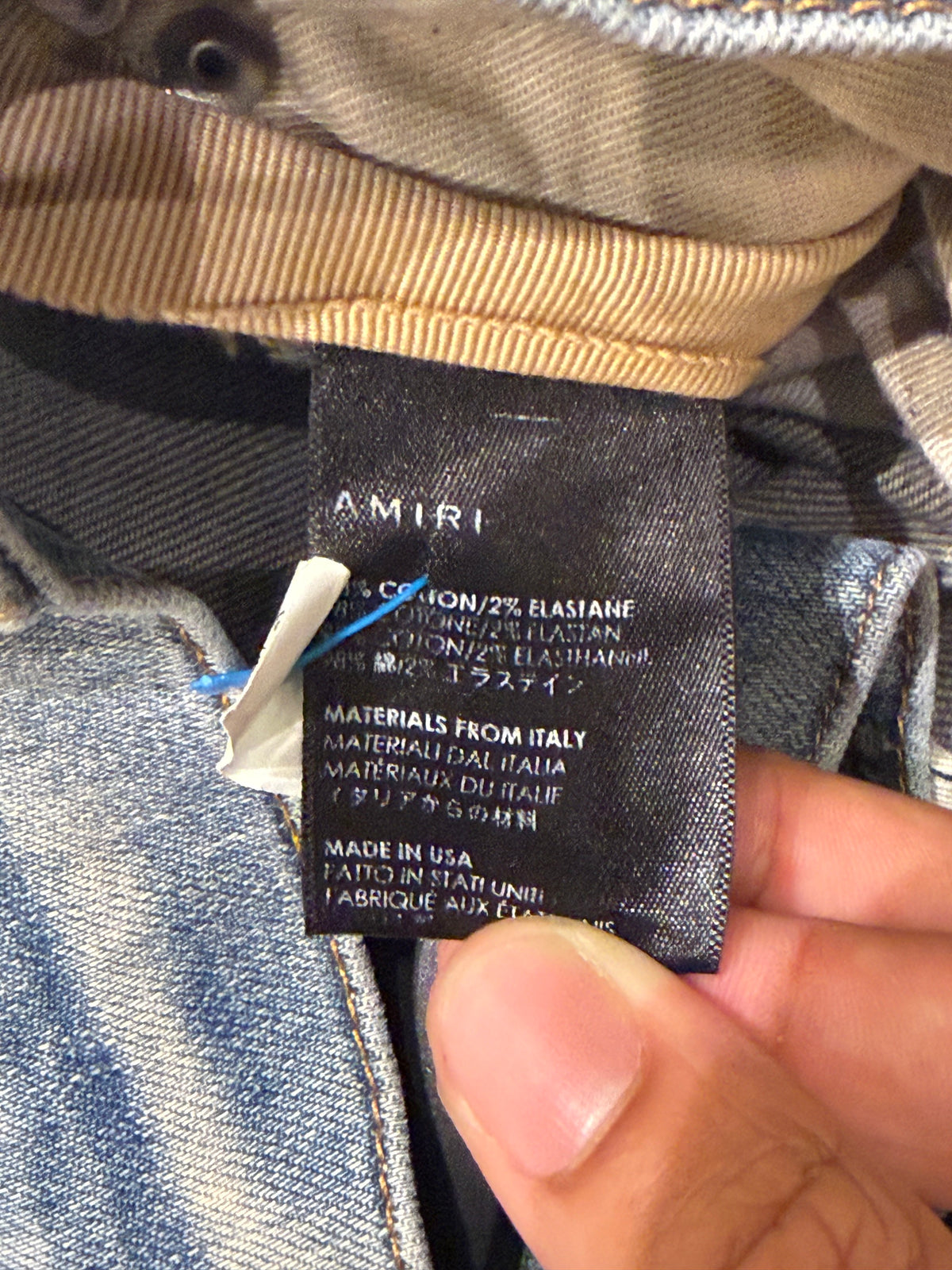 Amiri Paint Splatter Distressed Skinny Jeans