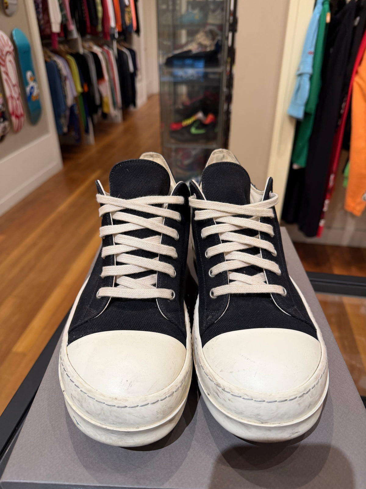 Rick Owens Ramone Low - Canvas Black